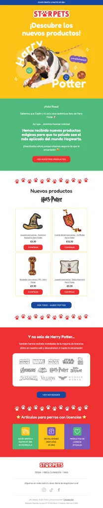 Starpets · Email Marketing y Automatización